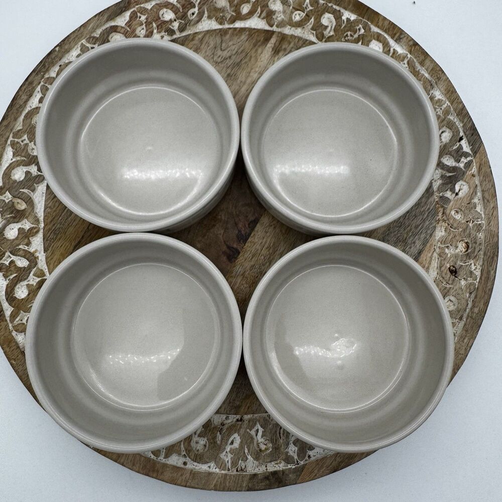 Longaberger Pottery Woven Traditions Ivory Stacking Soup or Cereal 6" Bowl Ivory - Picture 8 of 8